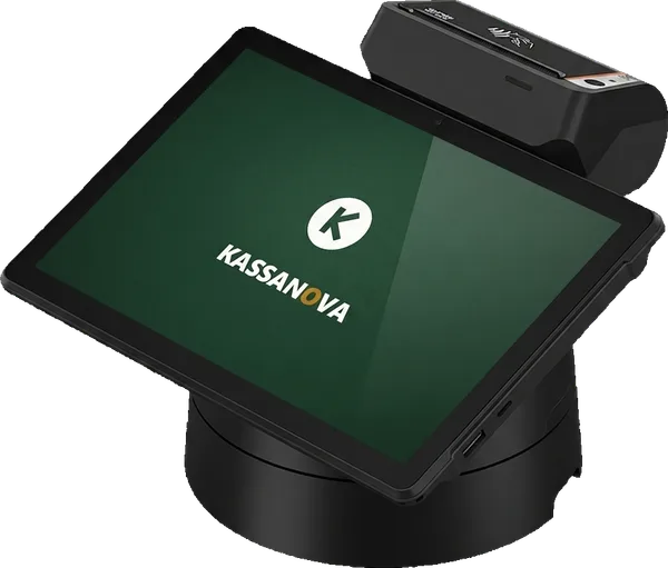 Sunmi V3 Mix Kassa mit 10,1-Zoll-Display, mobil mit Akku